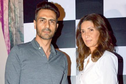 Spotted: Arjun Rampal with wife Mehr Jesia