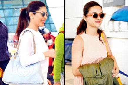 Spotted: Sophie Choudry and Surveen Chawla at Mumbai airport