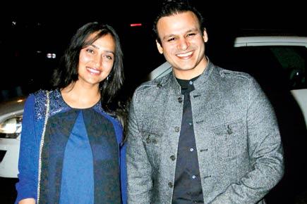 Spotted: Vivek Oberoi with wife Priyanka Alva
