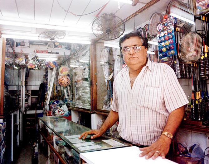 Vijay Gulati at his store in Dadar