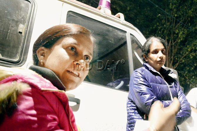 Sandeep’s sisters had earlier alleged that a Gurgaon officer had vowed to shoot him dead. Pic/Bipin Kokate