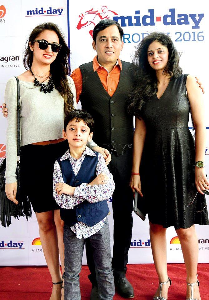 Puneet Sharma, chairman of Balaji Creators, with family