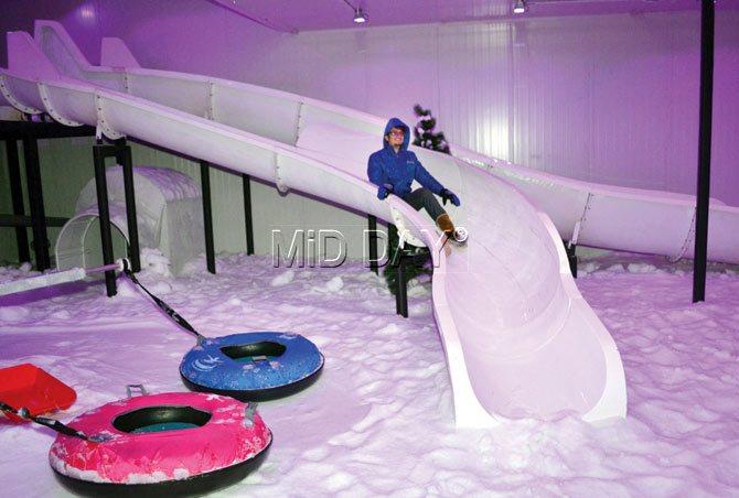 The tube carousel and adult slides at Snow Rush. Pics/Datta Kumbhar