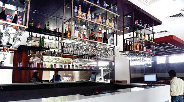 Saptagiri’s well-stocked bar offers international and Indian liquor