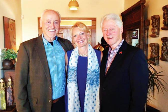 Richard Celeste, Jacqueline Lundquist and Bill Clinton
