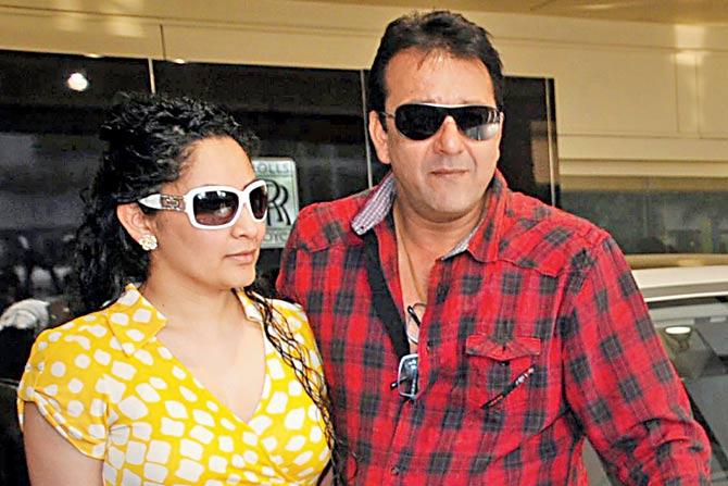 Homeward-bound: Sanjay Dutt’s wife Maanayata will be there to receive him when he walks out of jail, as will his other family members and  close friends. File pic