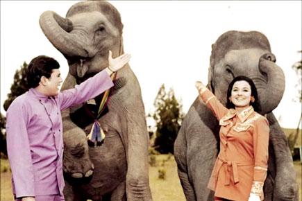 Rajesh Khanna and Tanuja in Haathi Mere Saathi
