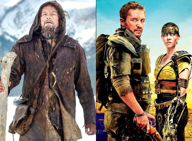 Stills from The Revenant and Mad Max: Fury Road