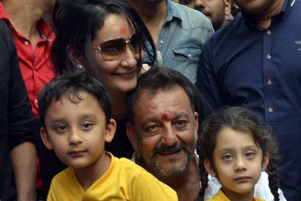 Sanjay Dutt back in Mumbai; family and fans celebrate