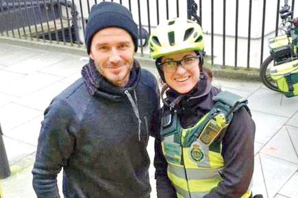 David Beckham surprises paramedic with tea, coffee while she treats patient