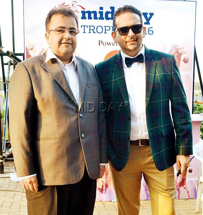 Abid Lalljee, chief executive of Advertising & Marketing Associates and Ameet Dhanda, VP-Sales, South & West, mid-day 