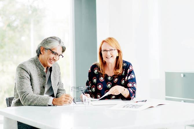 Bijoy Jain with entrepreneur and philanthropist Naomi Milgrom