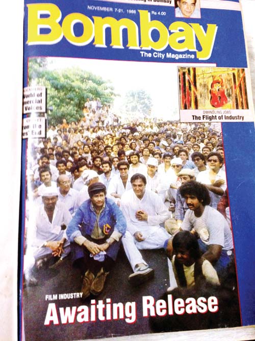 AM Mamsa and a copy of Bombay magazine