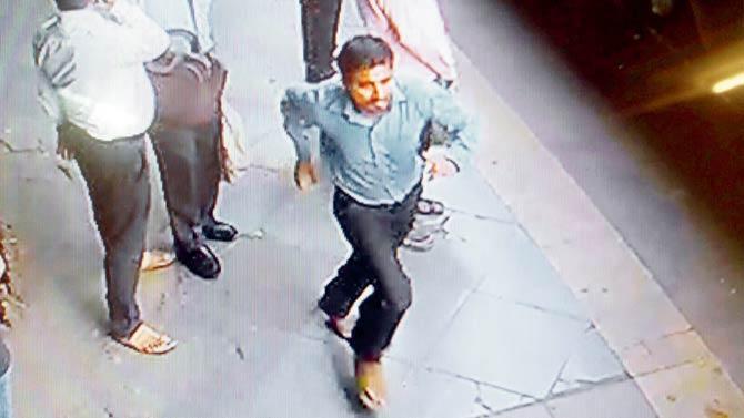 The CCTV footage showed the accused at Andheri railway station