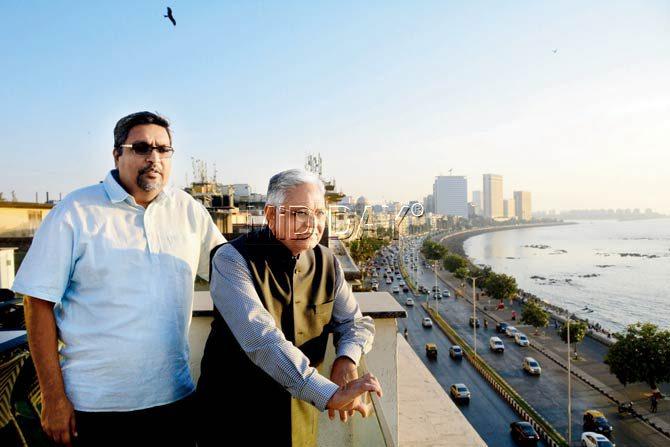 The Marine Drive Citizens’ Association members, R Somani (right) and Ashok Gupta, are confident of procuring the papers that the postal department requires as proof. Pics/Bipin Kokate