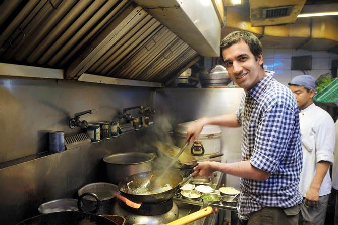 Nikhil Chib whips it up in the Busaba kitchen
