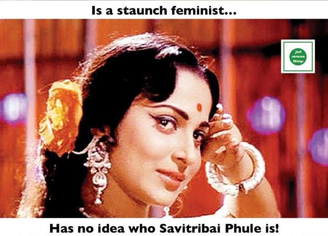 “Western feminism had its Peggy McIntosh (a white woman) to point out how White Privilege works to exclude women of colour from feminist discourses; sadly it’s the opposite in an Indian scenario. The savarna feminists also indulge in savarna-washing of mainstream feminist discourses even if it means exploiting the knowledge and experience of Dalit-bahujan-adivasi women themselves.” — Gaurav Somwanshi