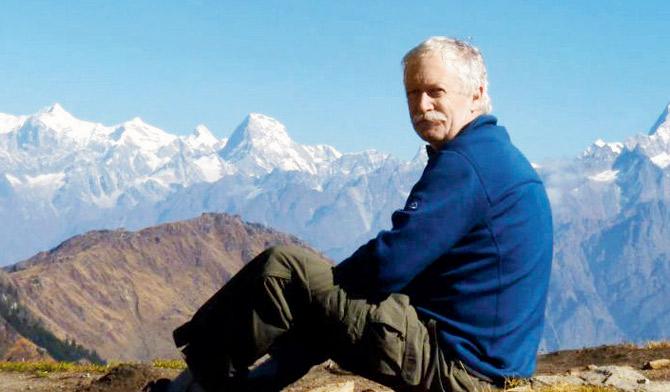 Stephen Alter in the Himalayas, the inspiration for most of his writing