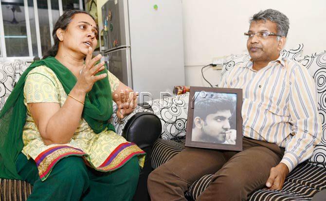 Sunita and Sanjay Ambhore, parents of Aniket, had visited Rohith Vemula’s family earlier this month. Sunita says the Vemulas have been receiving threats, being asked to “back-off” from the case. Pics/Suresh KK