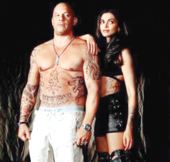 670px x 636px - Deepika Padukone gets 'inked' for XXX: The Return of Xander Cage
