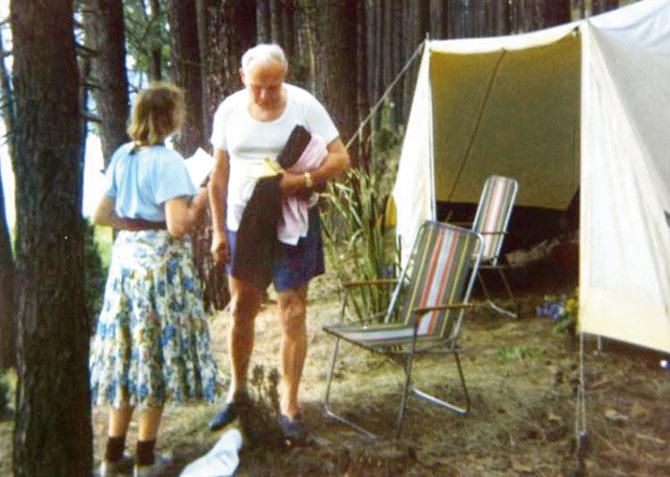 Cardinal Wojtyla (Pope John Paul II) and Anna-Teresa Tymieniecka (in blue) on a camping trip in 1978. Pics/BBC