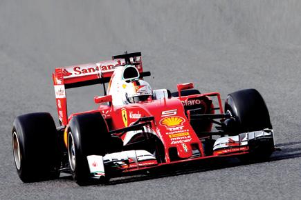 F1: Sebastian Vettel betters Lewis Hamilton in testing session
