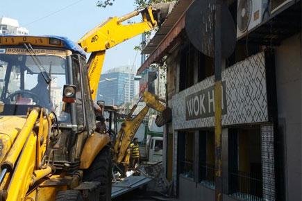 Mumbai: BMC demolishes illegal restaurant in Lower Parel 