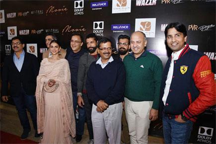 Delhi CM Arvind Kejriwal watches 'Wazir' with star cast