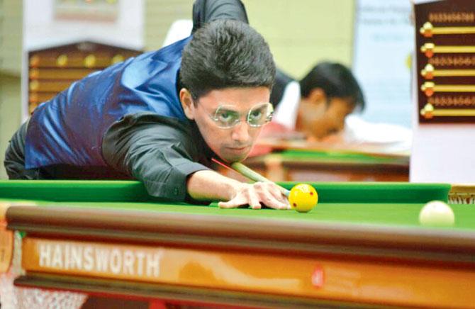 Reigning Asian billiards champion Dhruv Sitwala