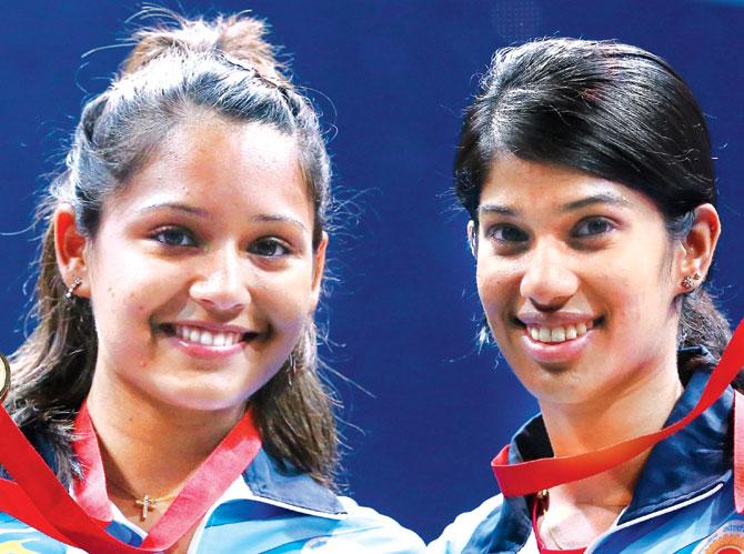 India squash stars Dipika Pallikal and Joshna Chinappa