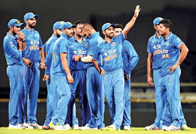 Team India players during their second warm-up tie against Western Australia XI on Saturday. Pic/AFP