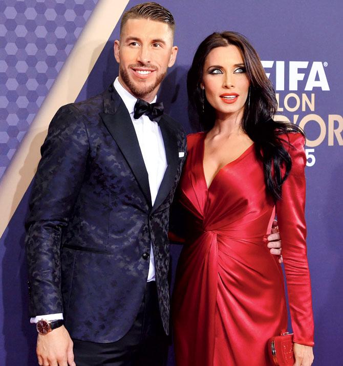 Sergio Ramos and Pilar Rubio attend the FIFA Ballon d’Or Gala 2015. Pics/Getty Images