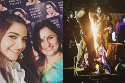 Sonam Kapoor celebrates Lohri with Neerja Bhanot's family
