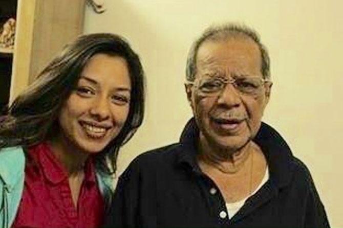 TV actress Rupali Ganguly with her father Anil Ganguly