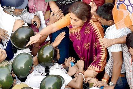 BJP protests against police in airman's death case