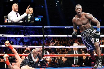 Boxing: Deontay Wilder trades tough talk with Tyson Fury after winning KO