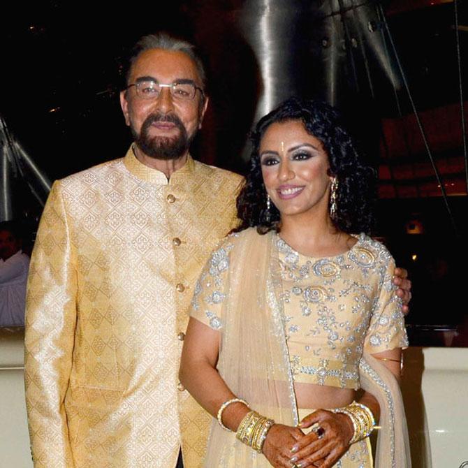 Kabir Bedi with wife Parveen Dusanj