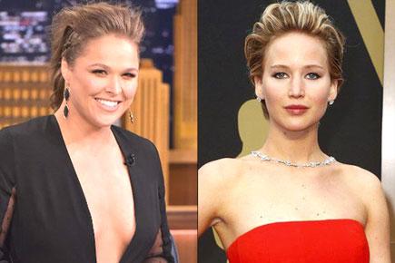 Ronda Rousey wants a 'sleepover' with Jennifer Lawrence