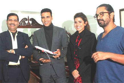 'Airlift' team promotes film at Air India office