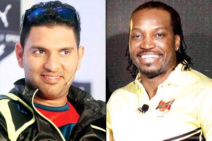 Yuvraj Singh's challenge to Chris Gayle: Hit a fifty in 10 balls