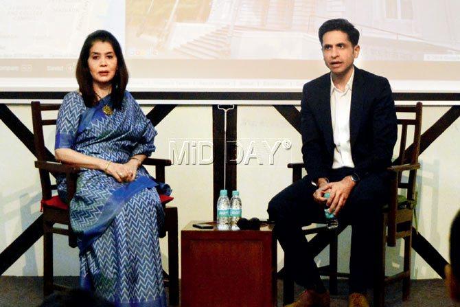 Honorary Director of Dr Bhau Daji  Lad Museum, Tasneem Mehta, with Amit Sood, director of Google Cultural Institute, at the launch of the museum’s virtual presence. PIC/BIPIN KOKATE