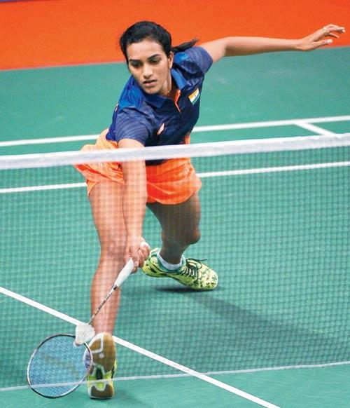 PV Sindhu, who was on song on Saturday. PIC/Getty Images