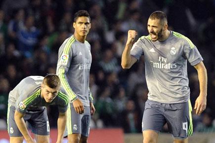 La Liga: Benzema's equalizer helps Real Madrid hold Real Bendis to draw