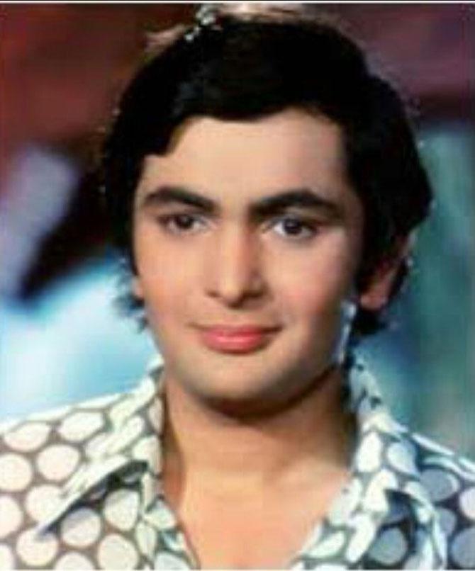 A young Rishi Kapoor. Picture courtesy: Twitter account: Arun Lal @dhaikilokatweet