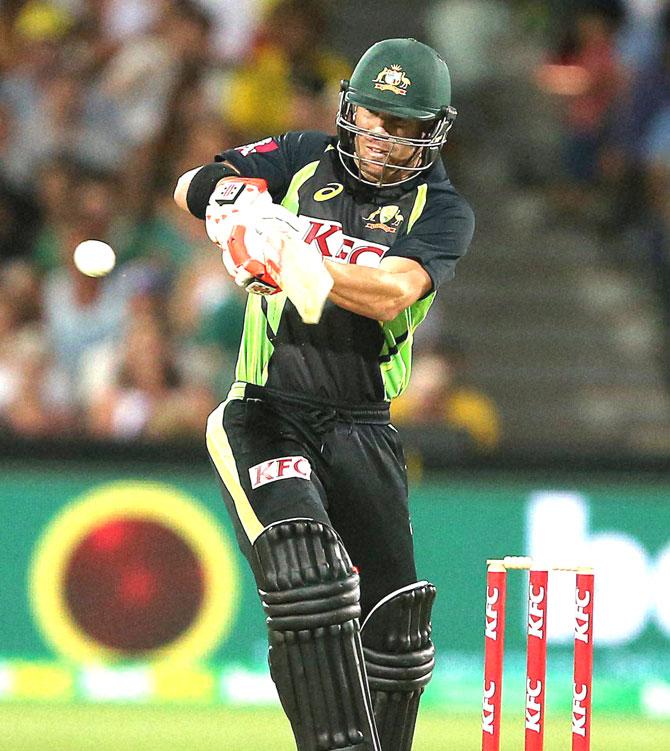 David Warner. Pic/AFP