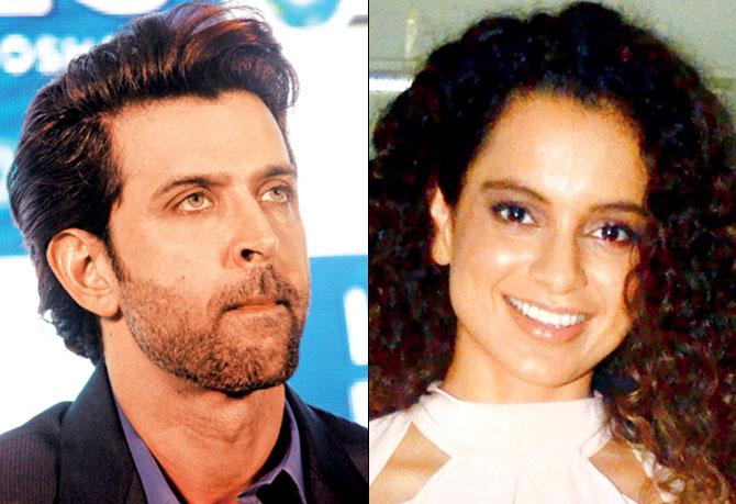 Hrithik Roshan and Kangana Ranaut