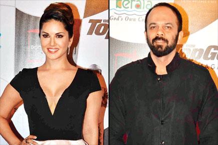 Sunny Leone, Rohit Shetty, Prateik spotted at an magazine awards ceremony
