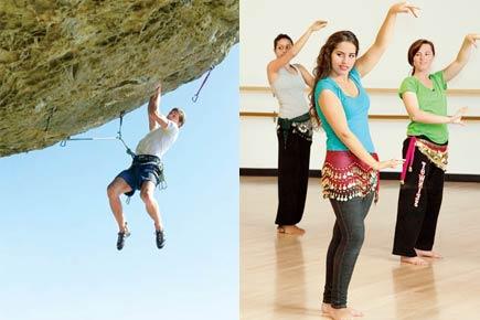 Learn rock climbing, do the Belly Zumba, plus more