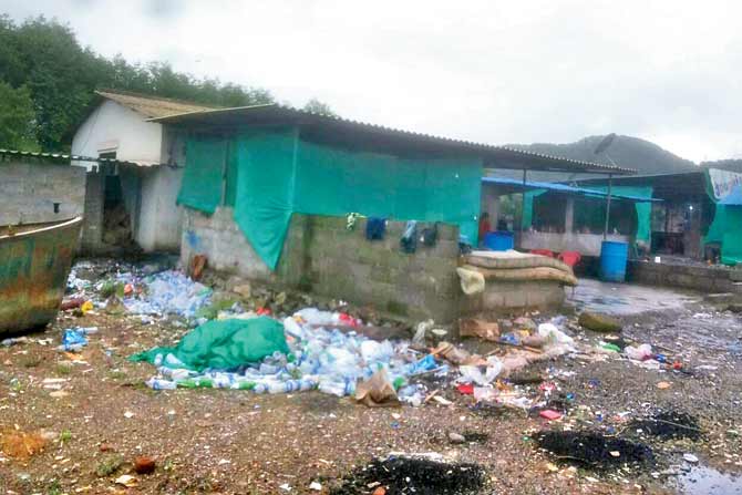 Desai Creek has illegal sheds which function as hookah parlours