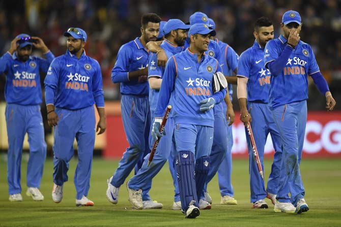 Indian team. Pic/AFP